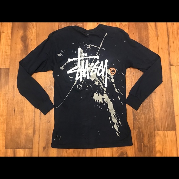 Stussy Other - VTG STUSSY PAINT SPLASH LS SHIRT SZ S Stussy Other - VTG STUSSY PAINT SPLASH LS SHIRT SZ S